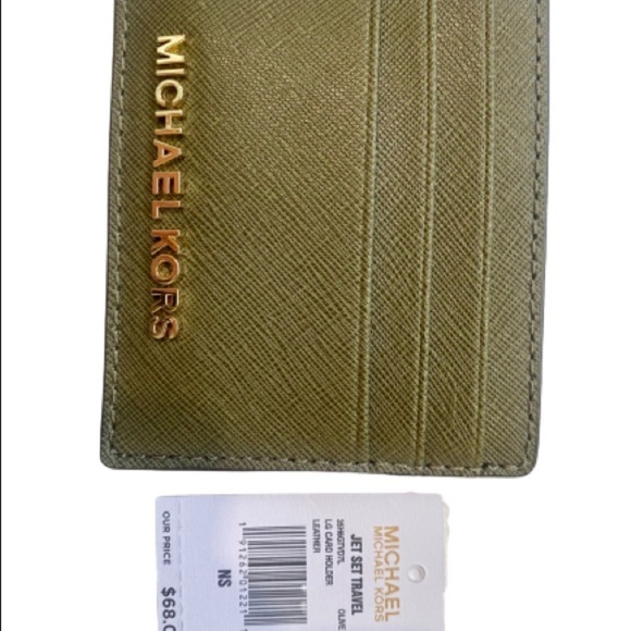 Michael Kors Bridgette Medium Olive Green Leather Tote and Wallet - Picture 7 of 10